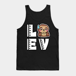 Cute love sloth t shirt funny sloth lover gifts for kids Tank Top